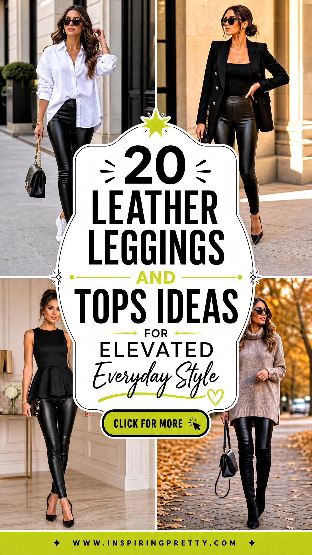 20 Leather Leggings and Tops Ideas for Elevated Everyday Style - 20 Leather Leggings and Tops Ideas for Elevated Everyday Style