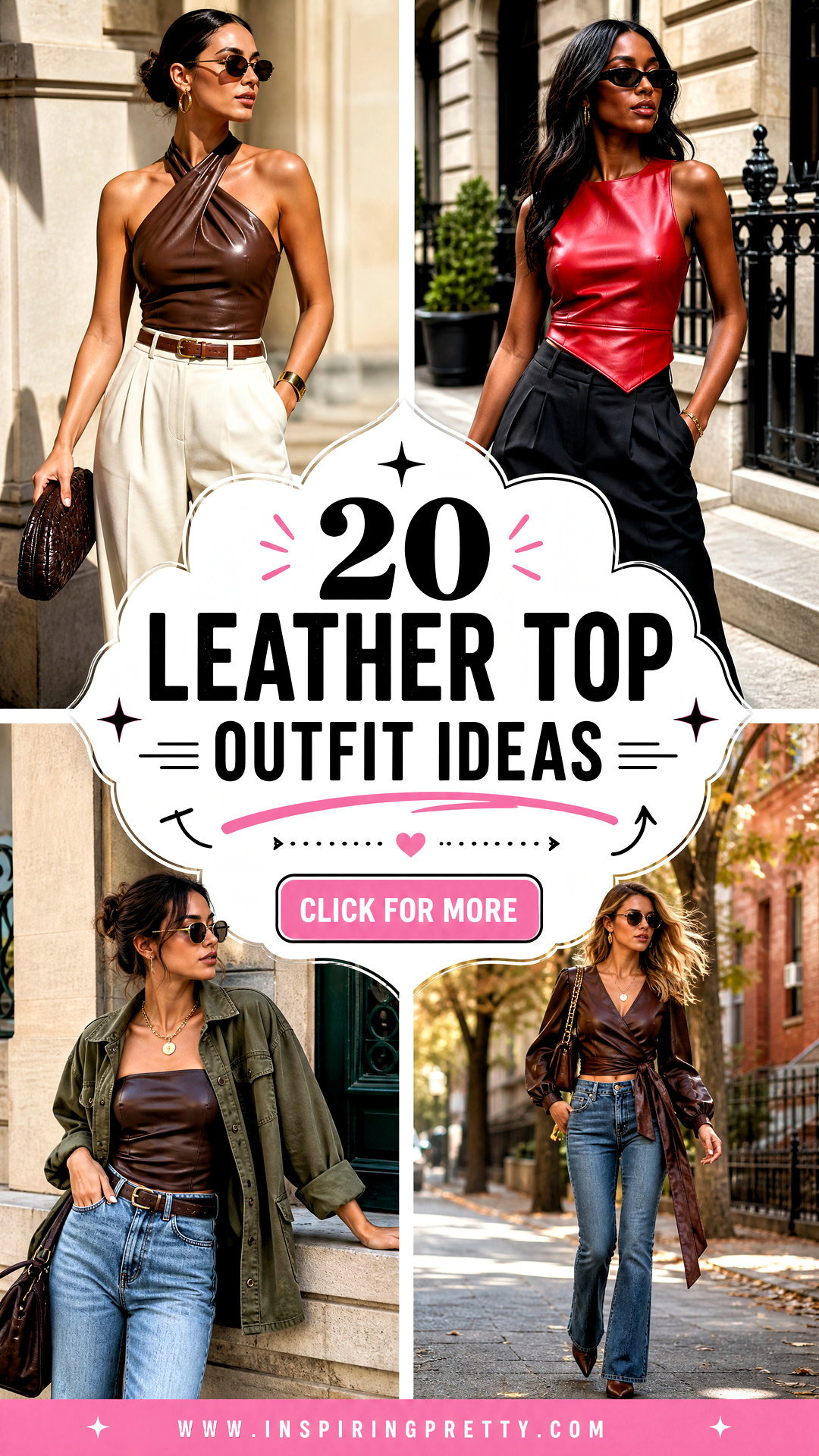 20 Leather Top Outfit Ideas Chic Looks for Every Season - 20 Leather Top Outfit Ideas: Chic Looks for Every Season