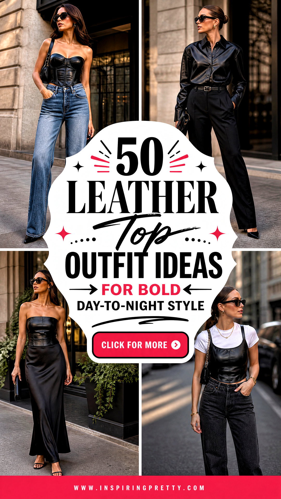 50 Leather Top Outfit Ideas for Bold Day-to-Night Style - 50 Leather Top Outfit Ideas for Bold Day-to-Night Style