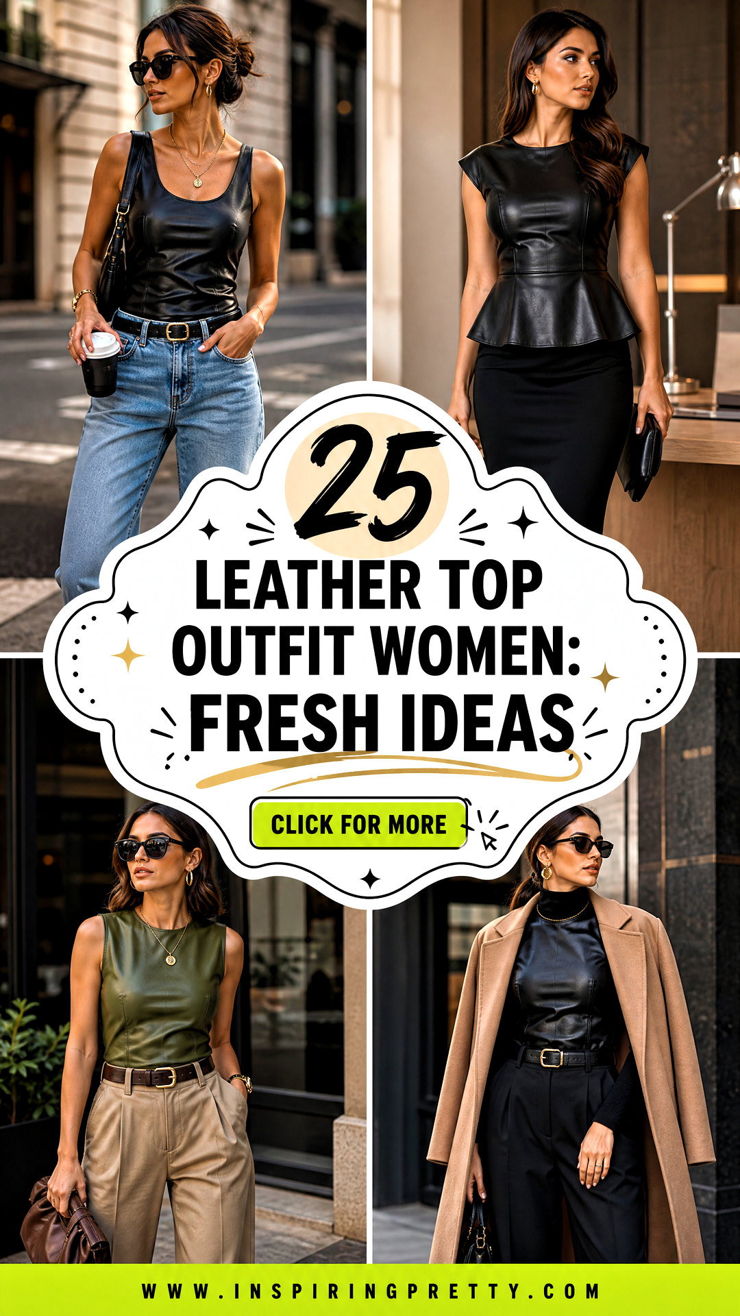 25 Leather Top Outfit Women Fresh Ideas for Edgy Style - 25 Leather Top Outfit Women: Fresh Ideas for Edgy Style