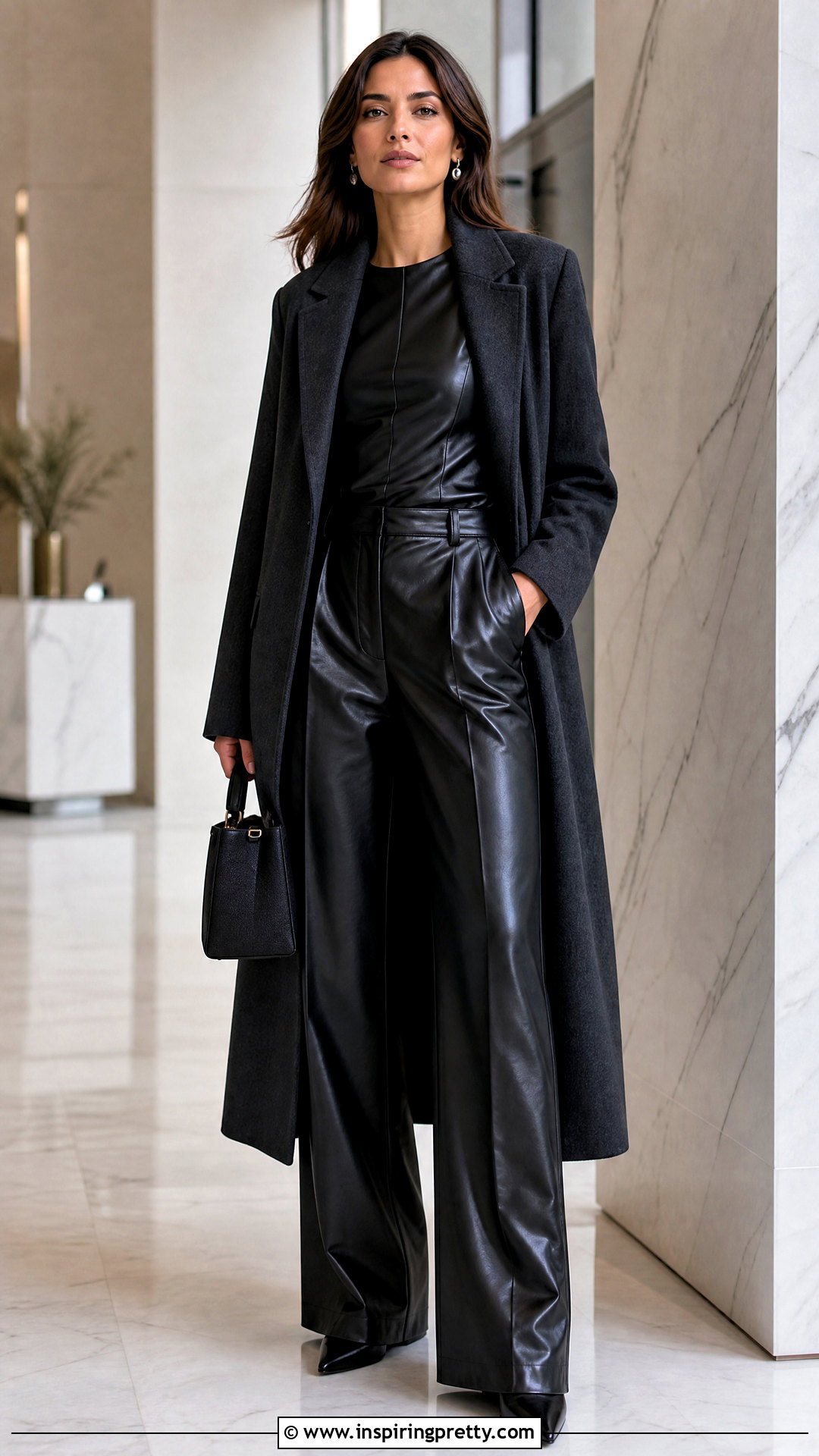 Leather Top With Leather Pants - How To Style Leather Tops (25 Ways)