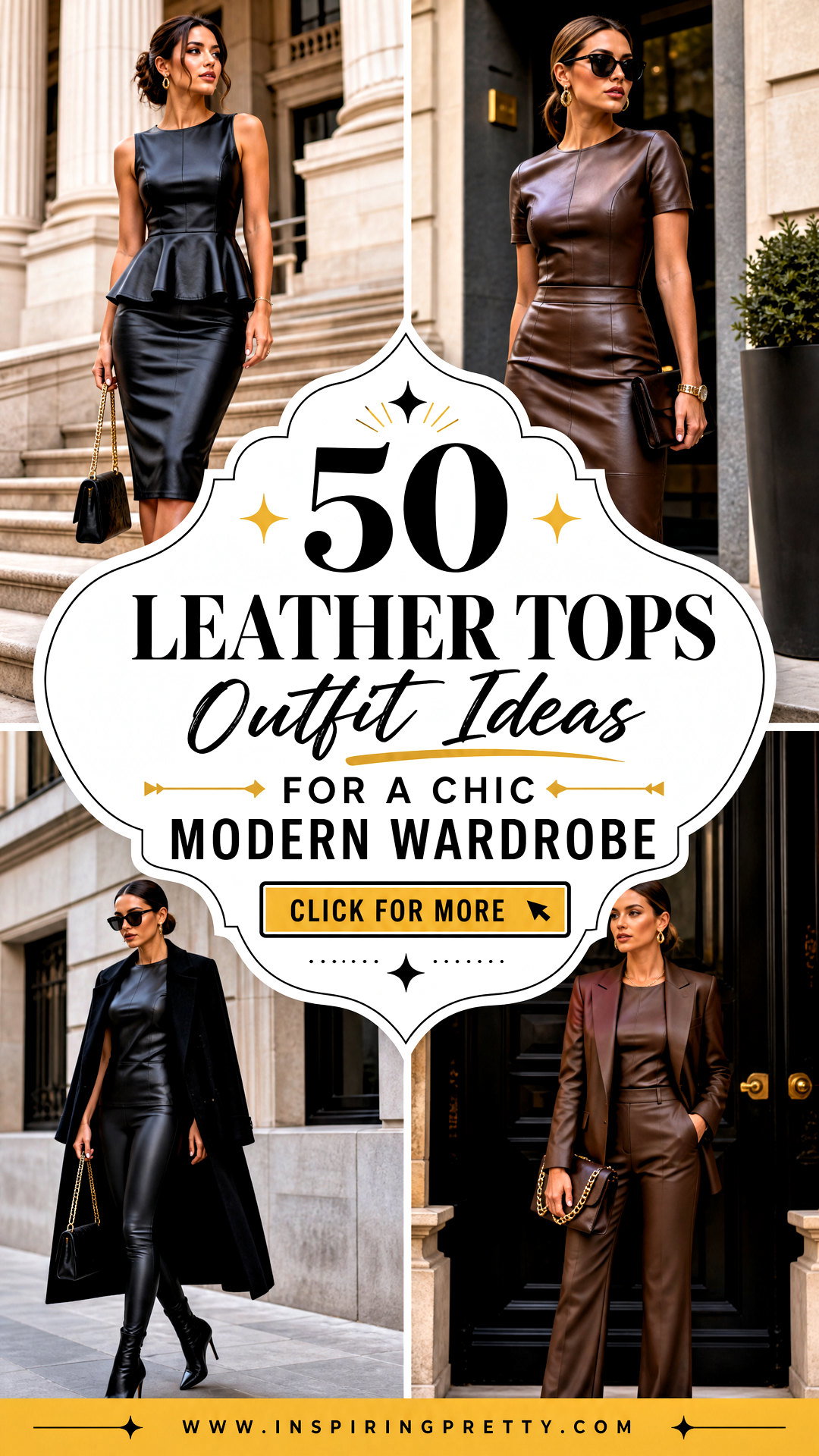 50 Leather Tops Outfit Ideas for a Chic Modern Wardrobe - 50 Leather Tops Outfit Ideas for a Chic Modern Wardrobe