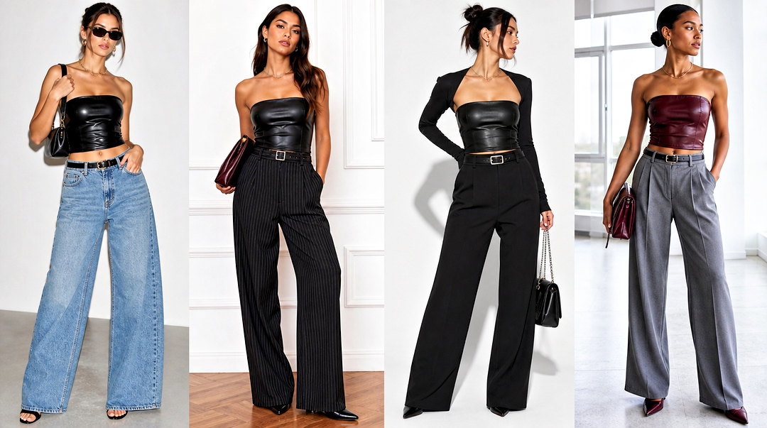 50 Leather Tube Top Outfit Ideas for Confident Night-Out Style