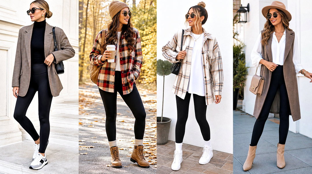 25 Leggin Tops Designs for Stylish Everyday Outfits for Women