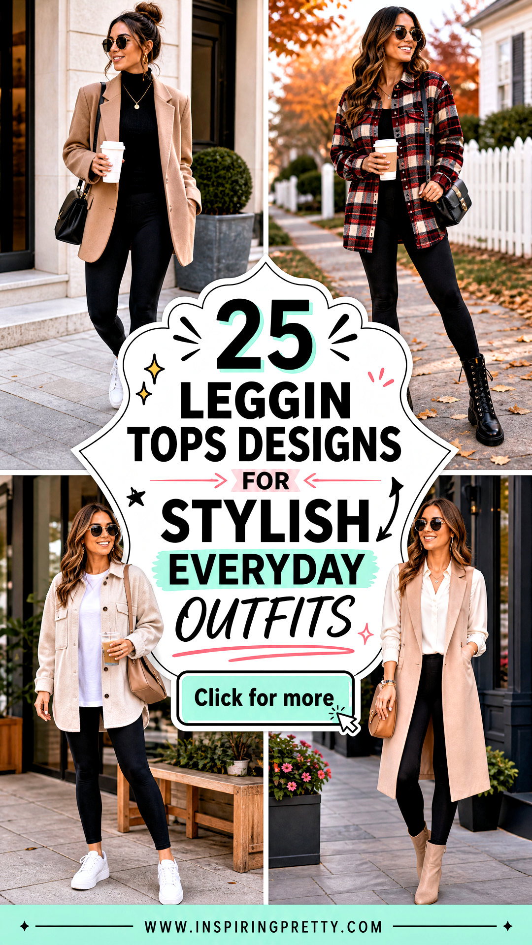25 Leggin Tops Designs for Stylish Everyday Outfits for Women - 25 Leggin Tops Designs for Stylish Everyday Outfits for Women