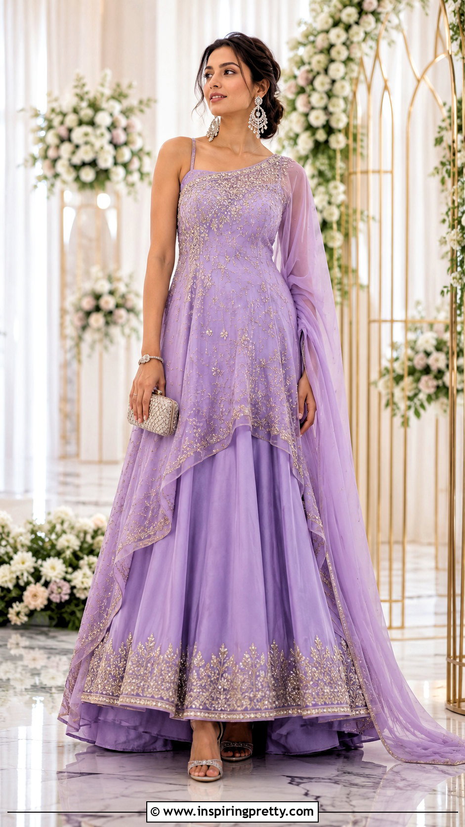 Lehenga With High Low Long Top - 50 Lehenga With Long Top outfit ideas