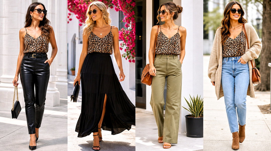 20 Leopard Print Camisole Top Outfit Ideas Chic Looks to Try