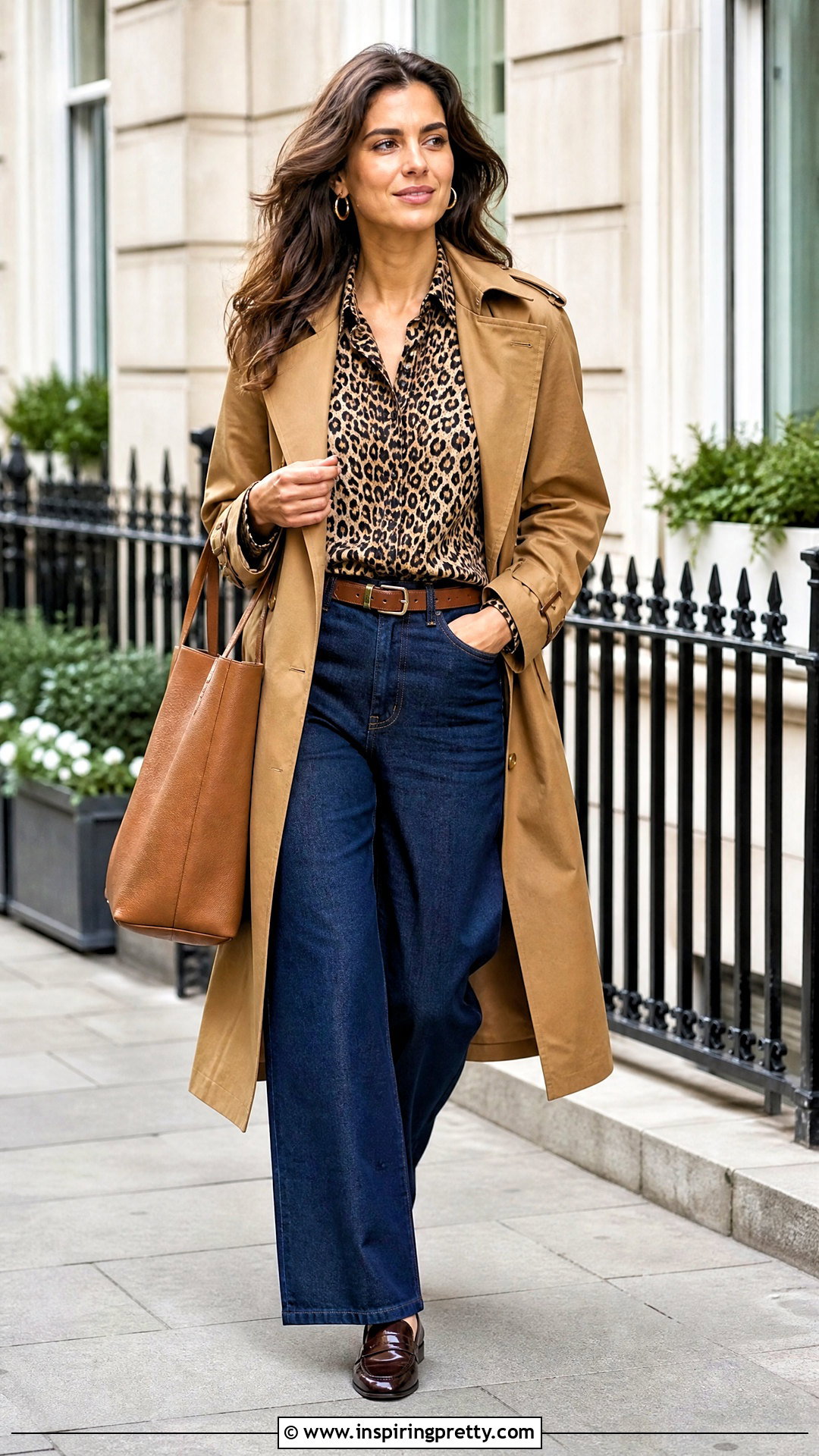 Leopard Print Shirt With Denim Trousers - 20 Leopard Print Top And Trousers