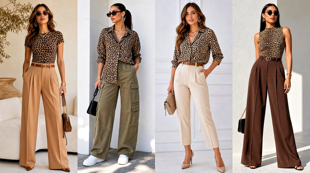 20 Leopard Print Top And Trousers: Bold Matching Looks