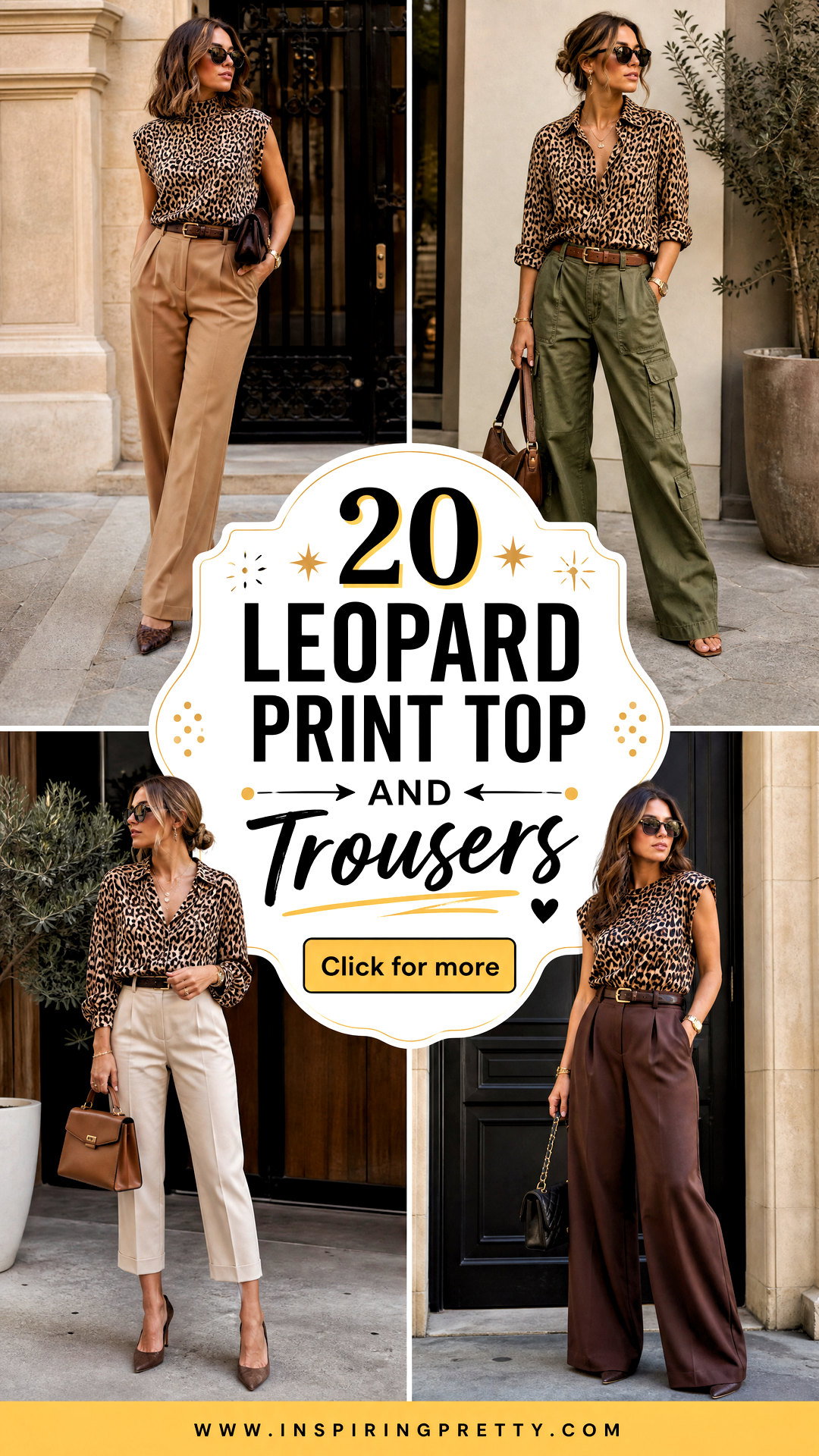 20 Leopard Print Top And Trousers Bold Matching Looks - 20 Leopard Print Top And Trousers: Bold Matching Looks