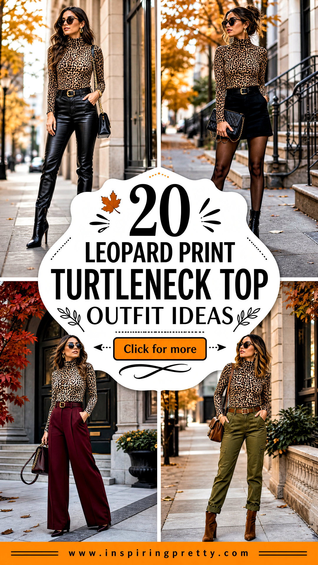 20 Leopard Print Turtleneck Top Outfit Ideas Bold Looks - 20 Leopard Print Turtleneck Top Outfit Ideas: Bold Looks