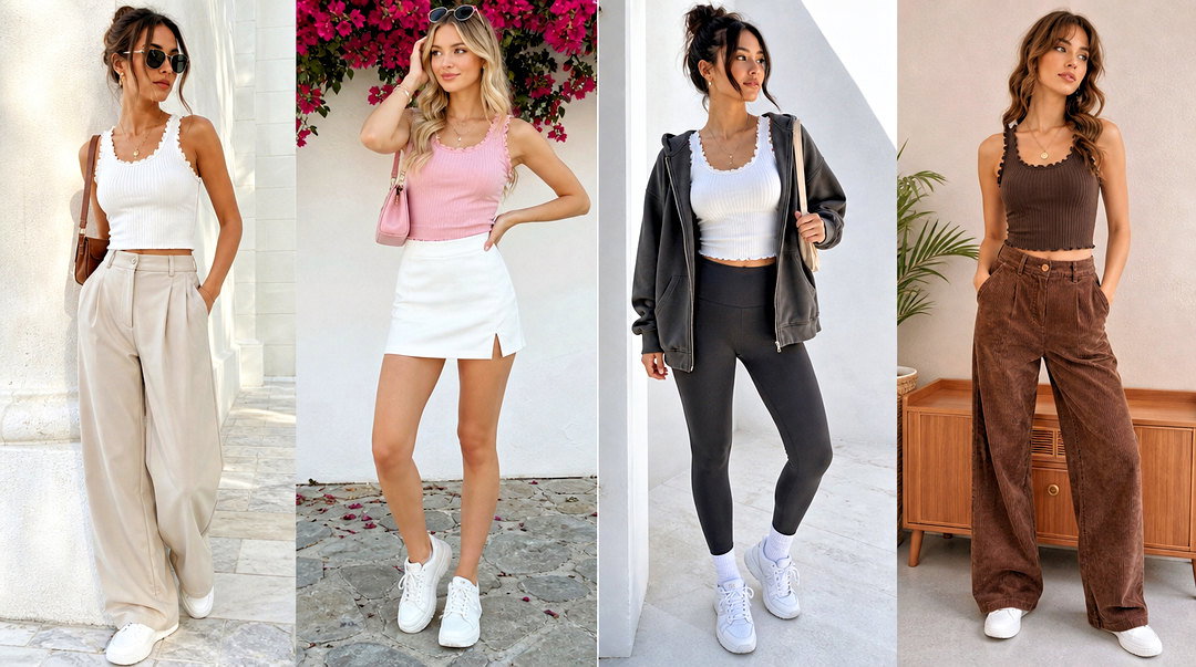 20 Lettuce Edge Tank Top Outfit Ideas Easy Summer Looks