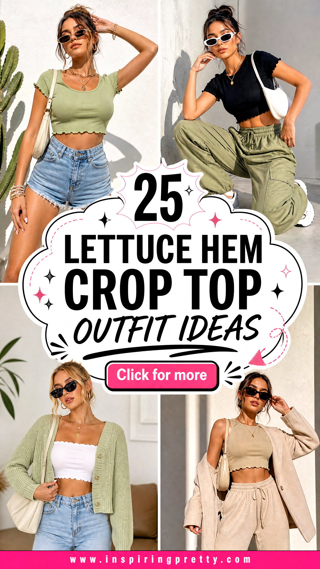 25 Lettuce Hem Crop Top Outfit Ideas for Fresh Y2K Looks - 25 Lettuce Hem Crop Top Outfit Ideas for Fresh Y2K Looks