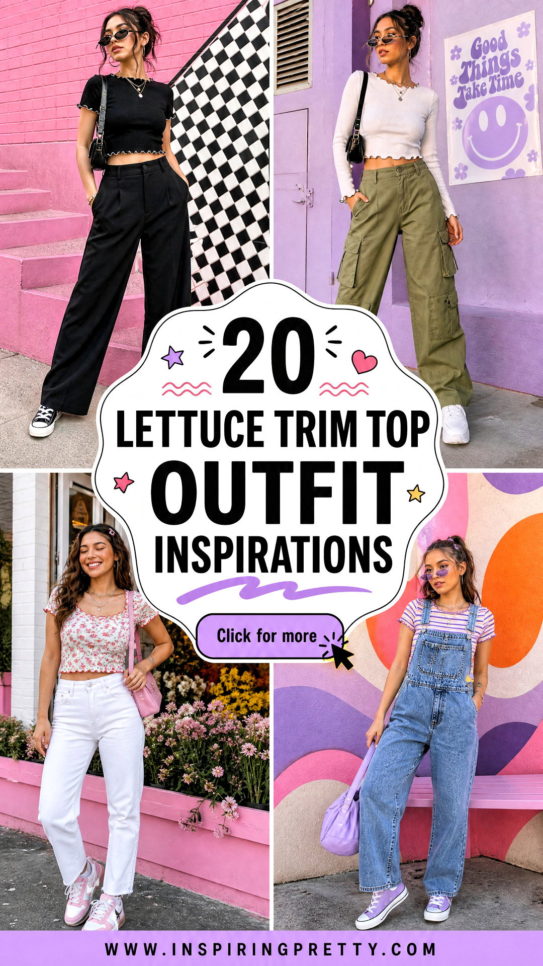 20 Lettuce Trim Top Outfit Inspirations Fresh Y2K Looks - 20 Lettuce Trim Top Outfit Inspirations: Fresh Y2K Looks
