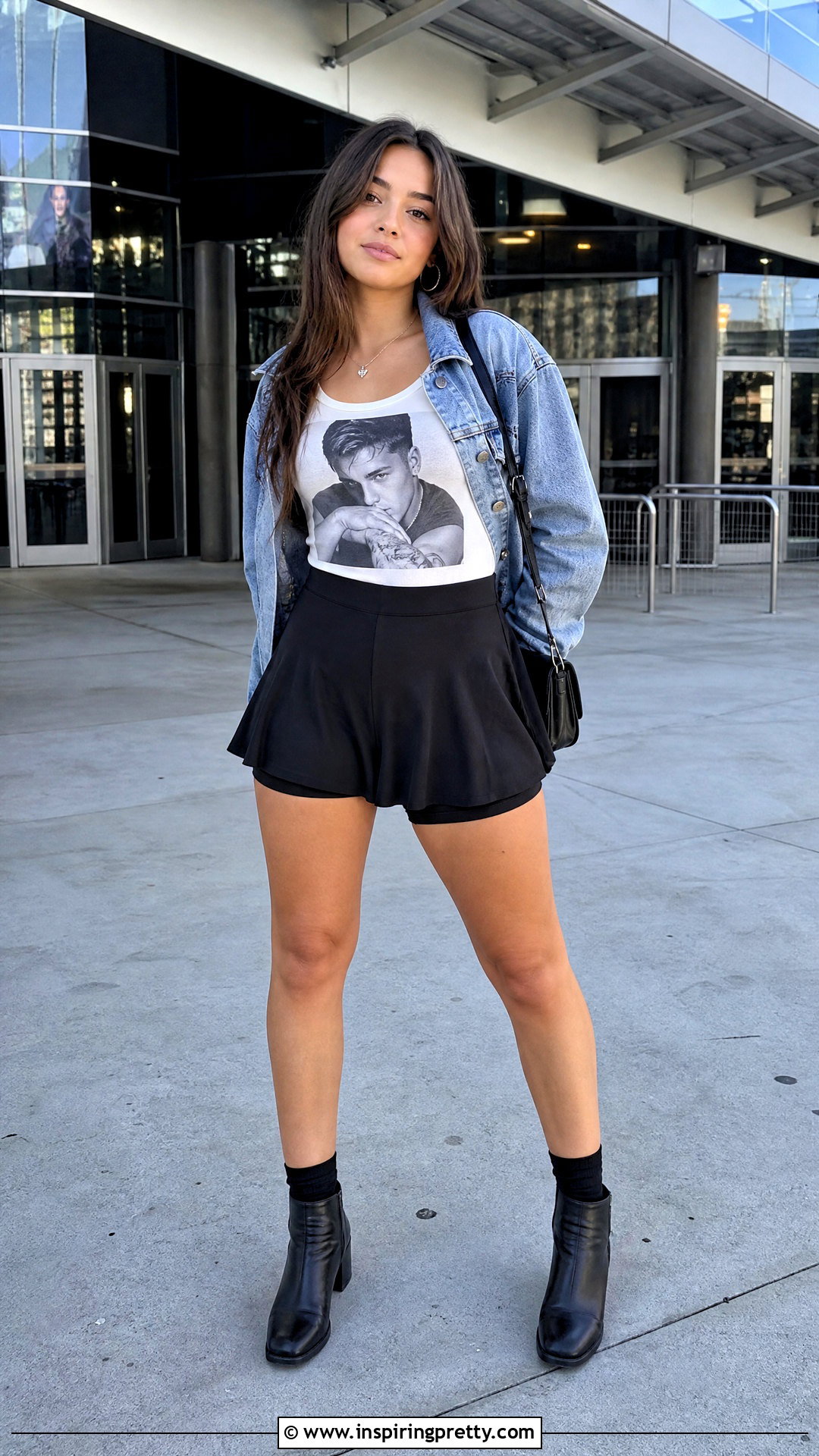 Liam Payne Tank Top With Black Mini Skirt - 25 Liam Payne Tank Top outfit ideas
