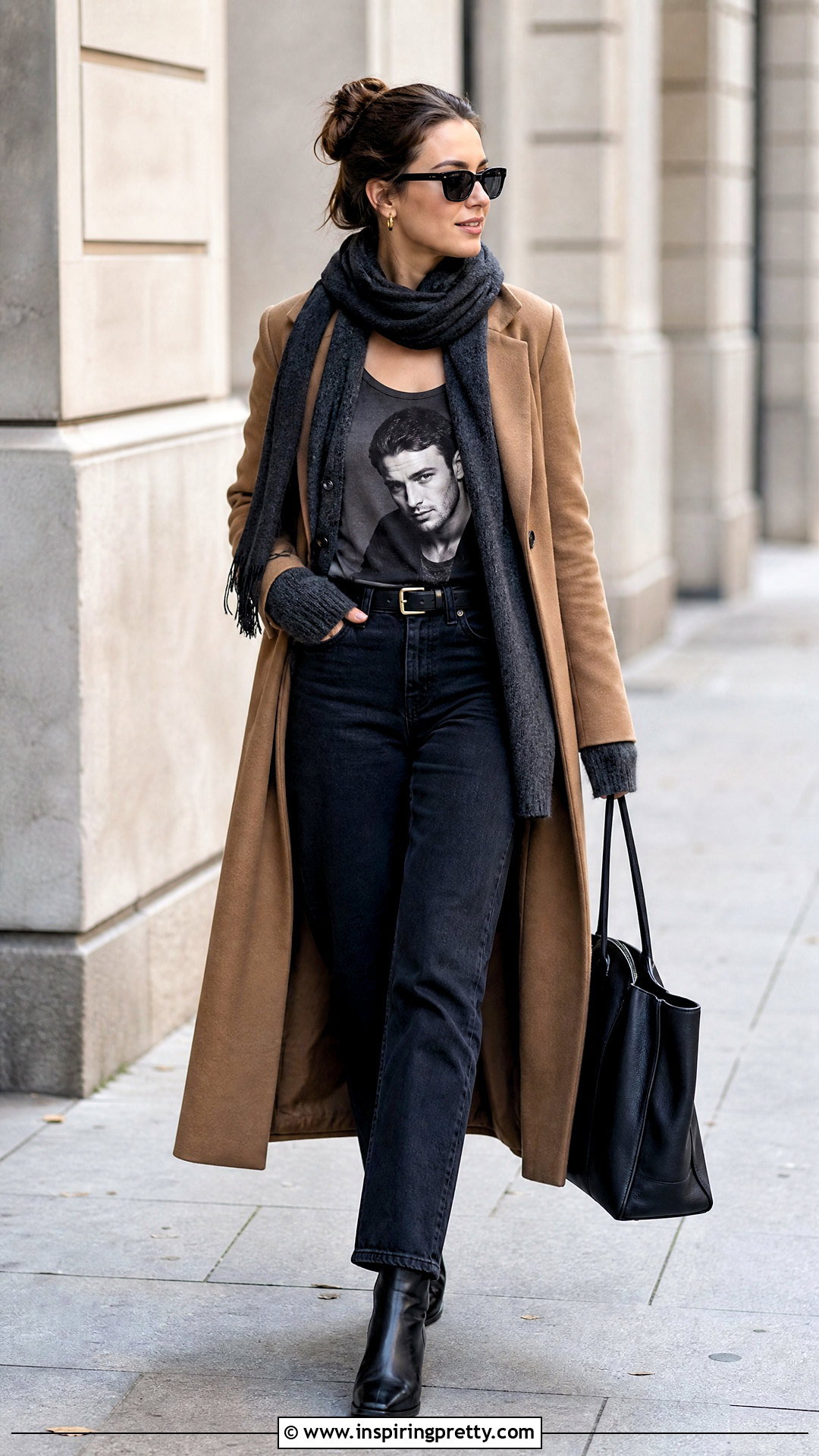 Liam Payne Tank Top With Long Coat And Boots - 25 Liam Payne Tank Top outfit ideas