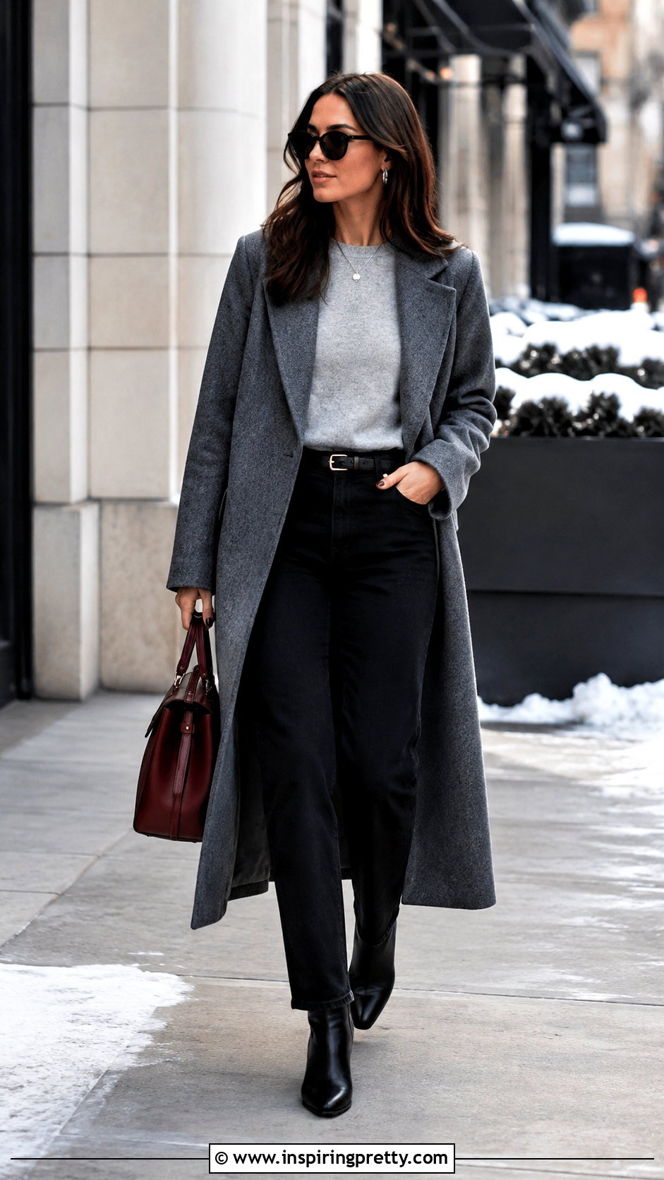 Light Grey Top And Black Jeans - 50 grey top and jeans outfit ideas