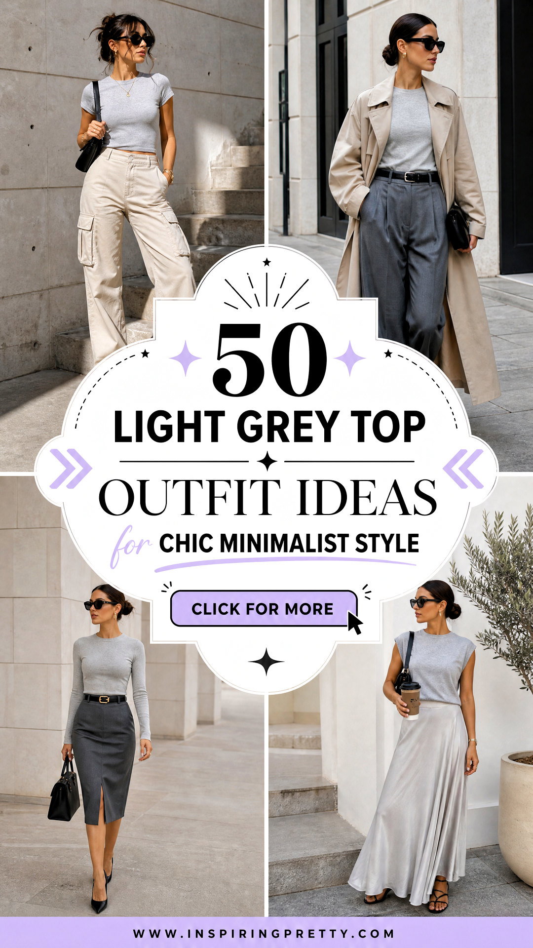 50 Light Grey Top Outfit Ideas for Chic Minimalist Style - 50 Light Grey Top Outfit Ideas for Chic Minimalist Style