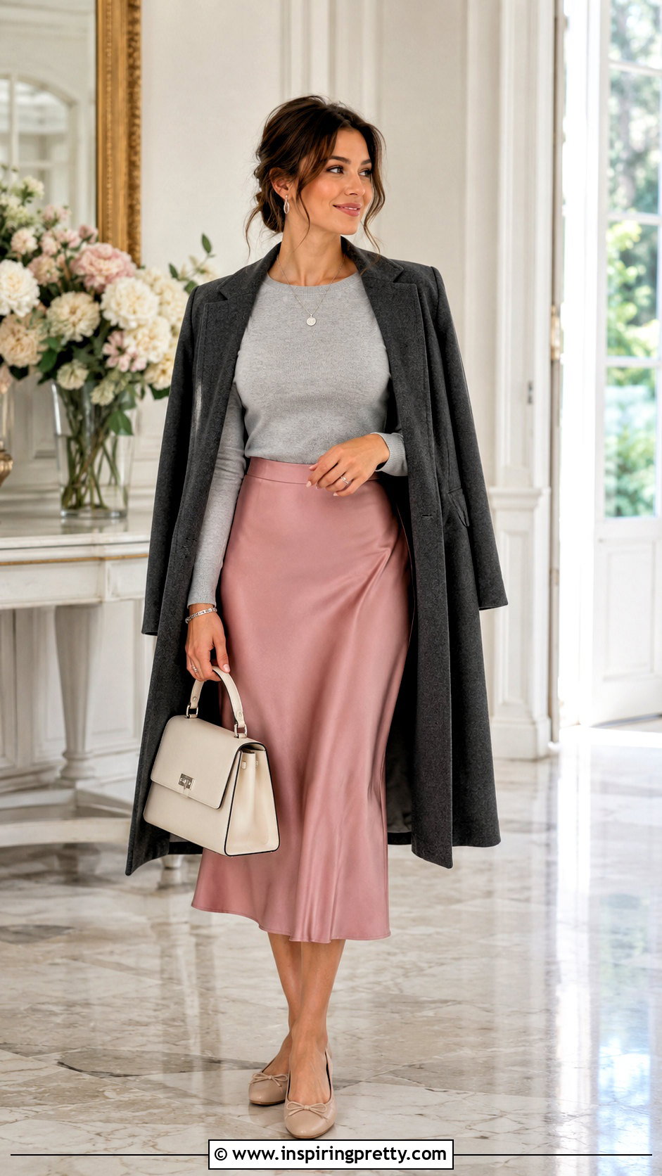 Light Grey Top With Pink Skirt - 50 light grey top outfit ideas