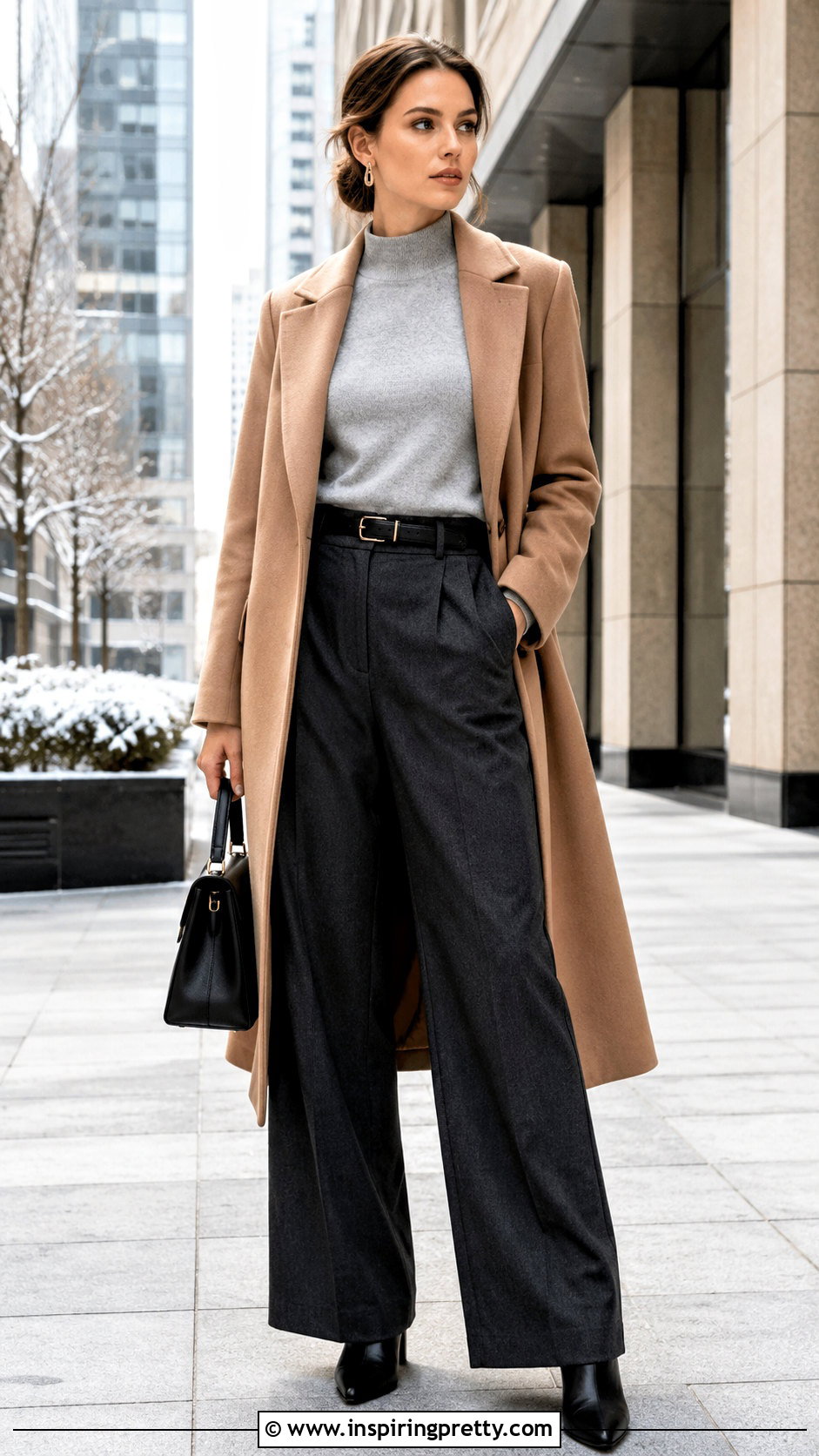 Light Grey Top With Wool Trousers - 50 light grey top outfit ideas