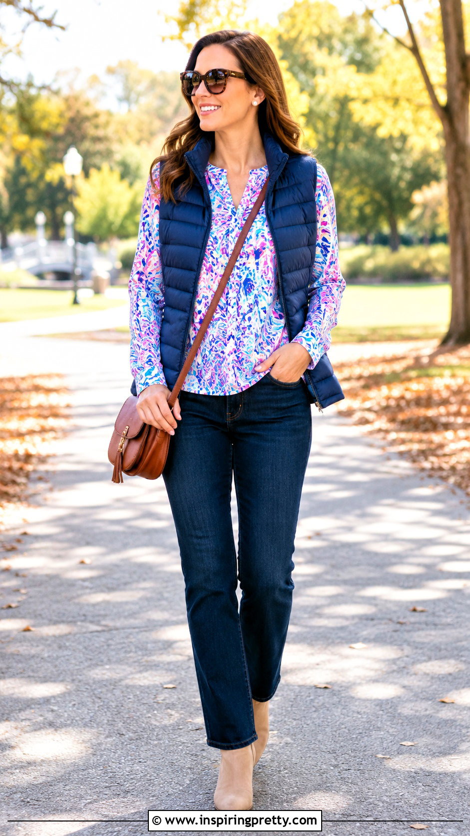 Lilly Pulitzer Finn Top With Puffer Vest - 20 lilly pulitzer finn top outfit ideas
