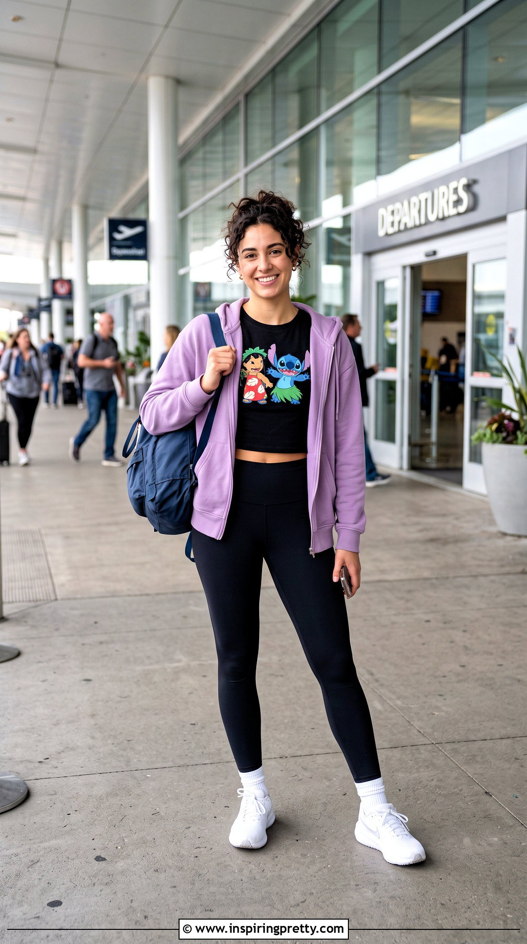 Lilo And Stitch Crop Top With Leggings And Zip Hoodie - 25 lilo and stitch crop top outfit ideas