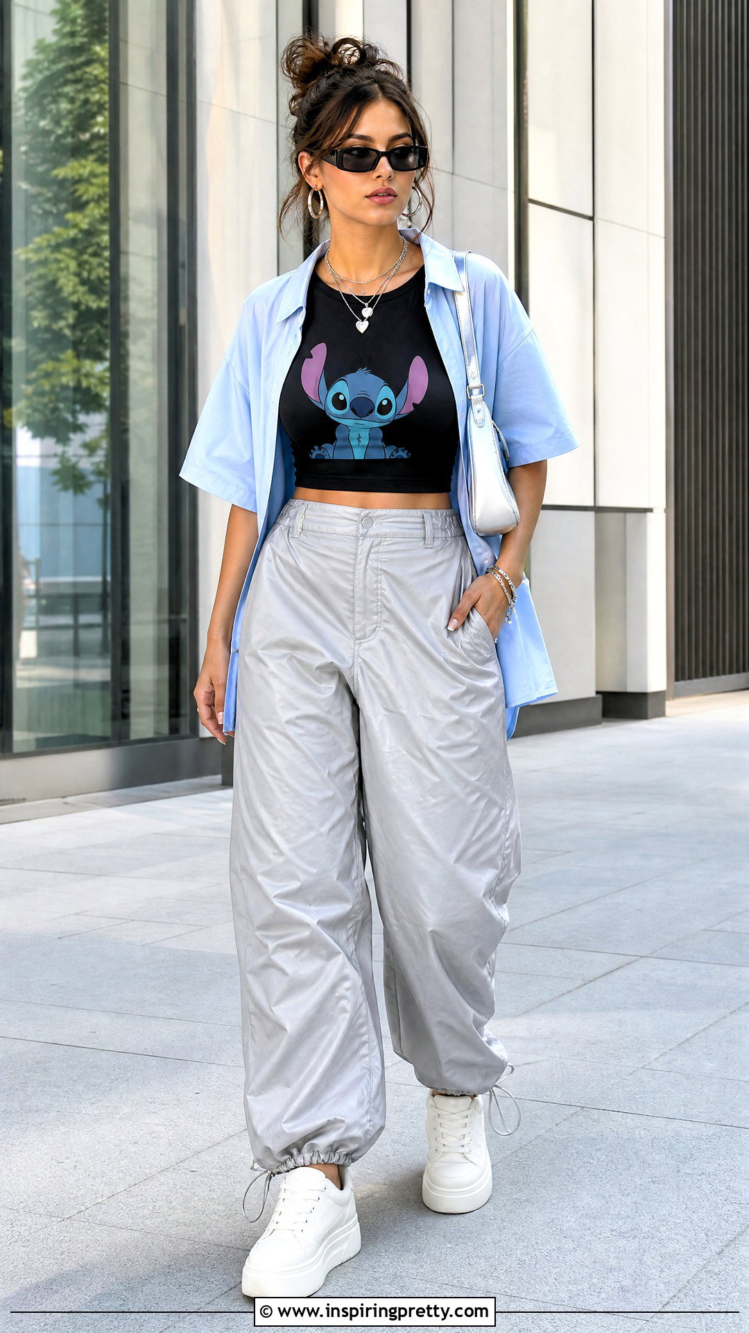 Lilo And Stitch Crop Top With Parachute Pants - 25 lilo and stitch crop top outfit ideas