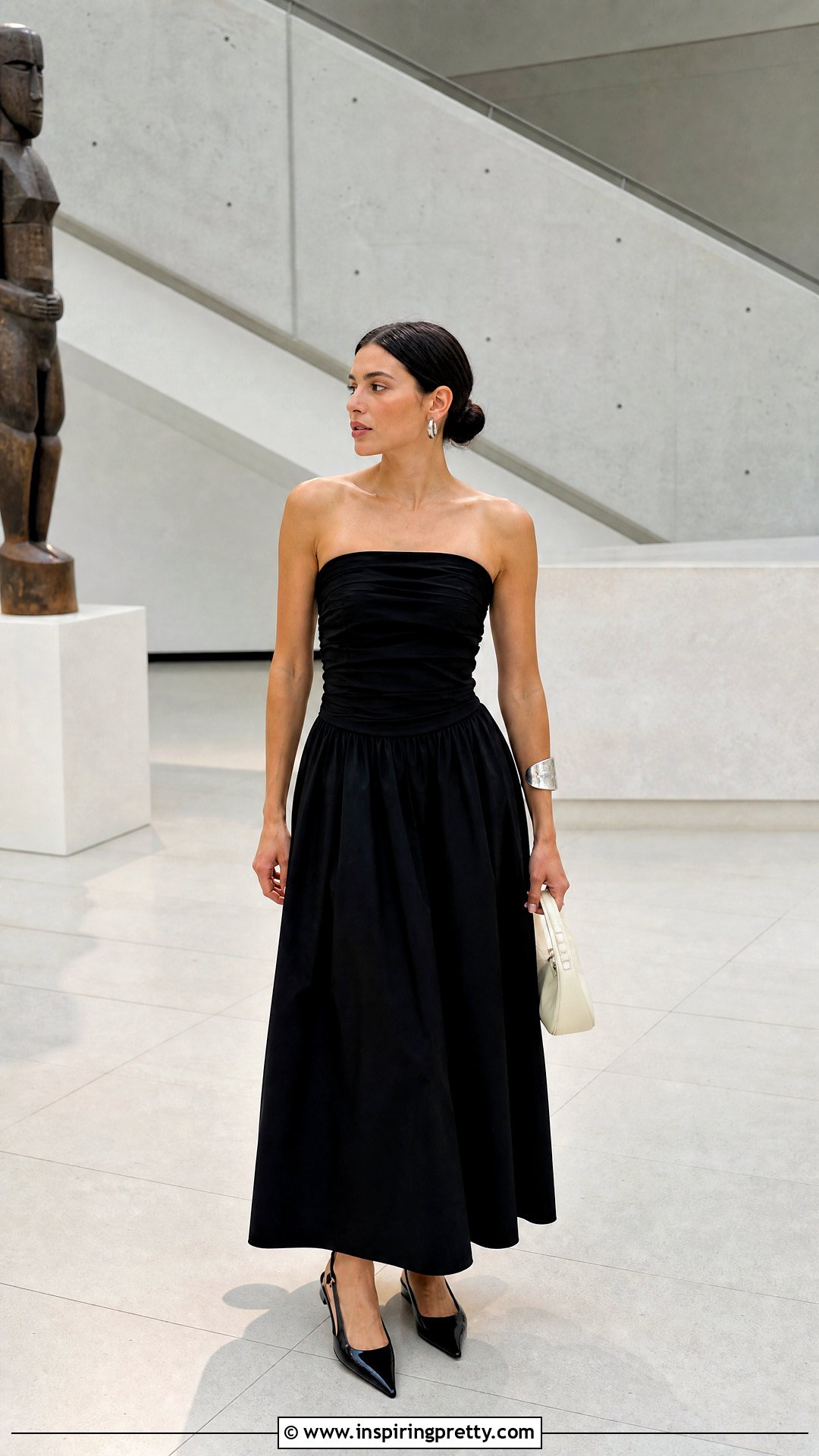 Lilou Tube Top With Black Maxi Skirt - 20 Lilou Tube Top outfit ideas