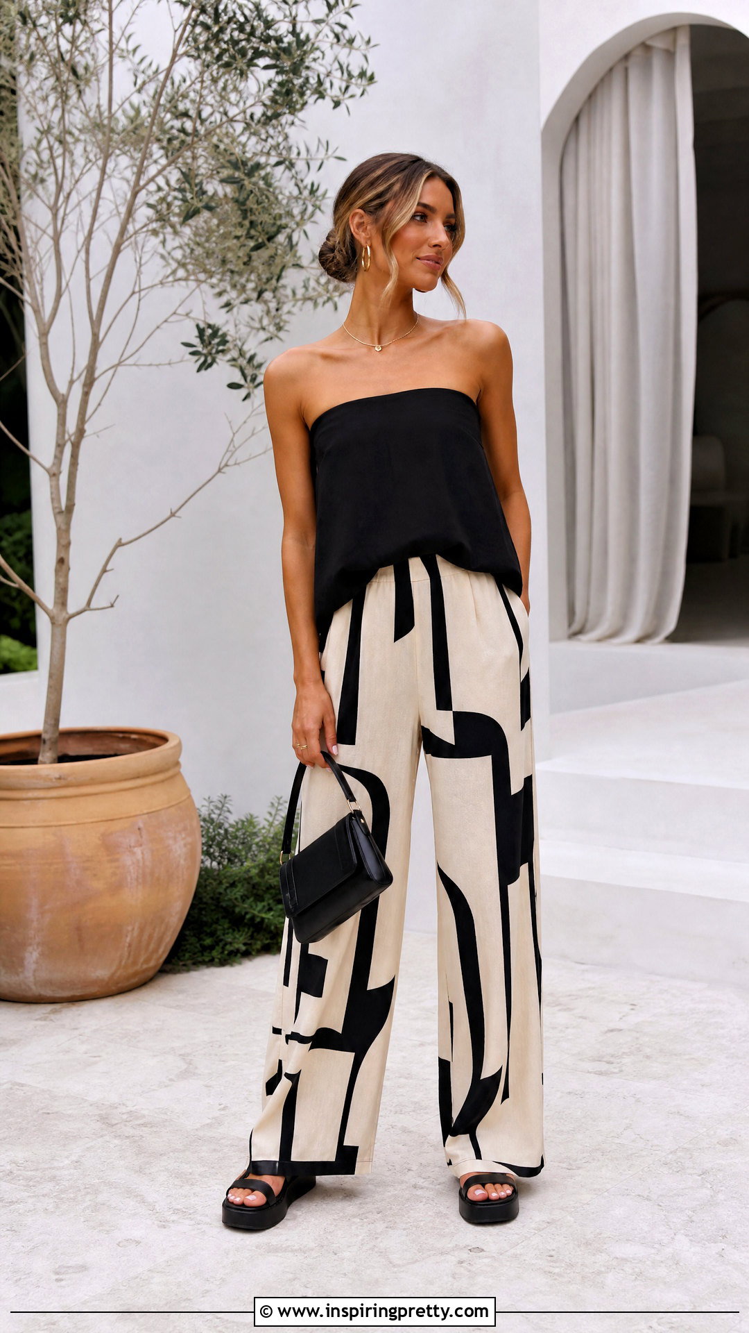 Lilou Tube Top With Printed Pants - 20 Lilou Tube Top outfit ideas