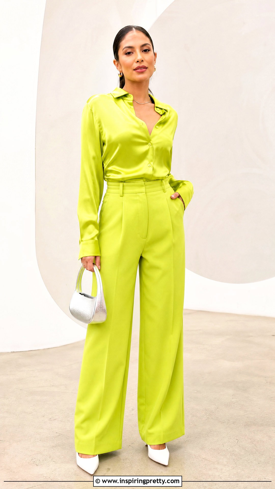 Lime Green Top With Lime Green Pants - 50 lime green top outfit ideas