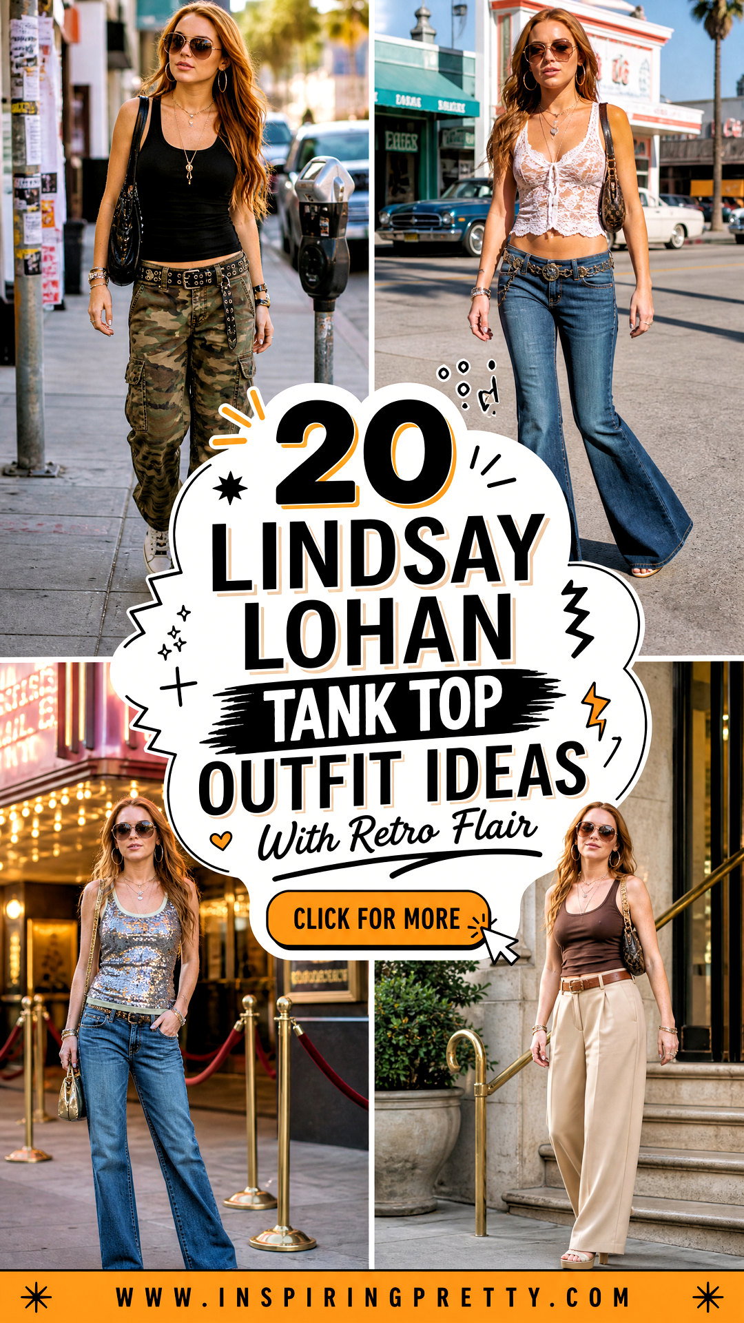 20 Lindsay Lohan Tank Top Outfit Ideas With Retro Flair - 20 Lindsay Lohan Tank Top Outfit Ideas With Retro Flair