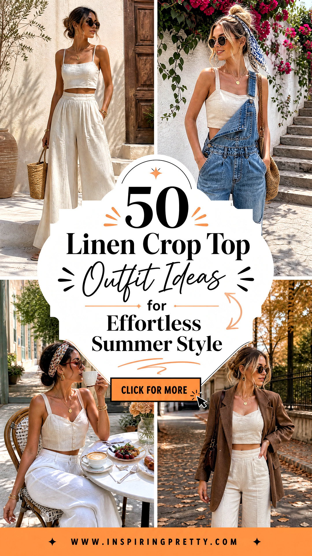 50 Linen Crop Top Outfit Ideas for Effortless Summer Style - 50 Linen Crop Top Outfit Ideas for Effortless Summer Style