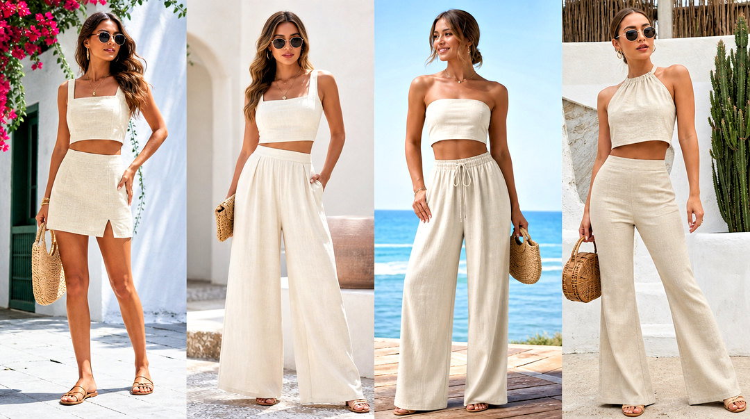 20 Linen Crop Top Set Ideas for Easy Warm-Weather Looks