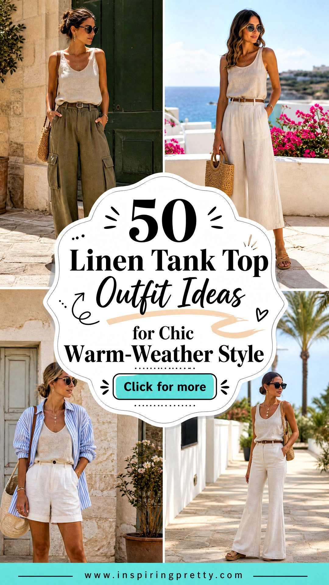 50 Linen Tank Top Outfit Ideas for Chic Warm-Weather Style - 50 Linen Tank Top Outfit Ideas for Chic Warm-Weather Style