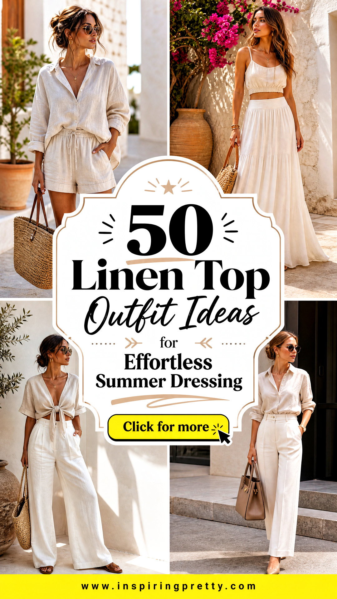50 Linen Top Outfit Ideas for Effortless Summer Dressing - 50 Linen Top Outfit Ideas for Effortless Summer Dressing