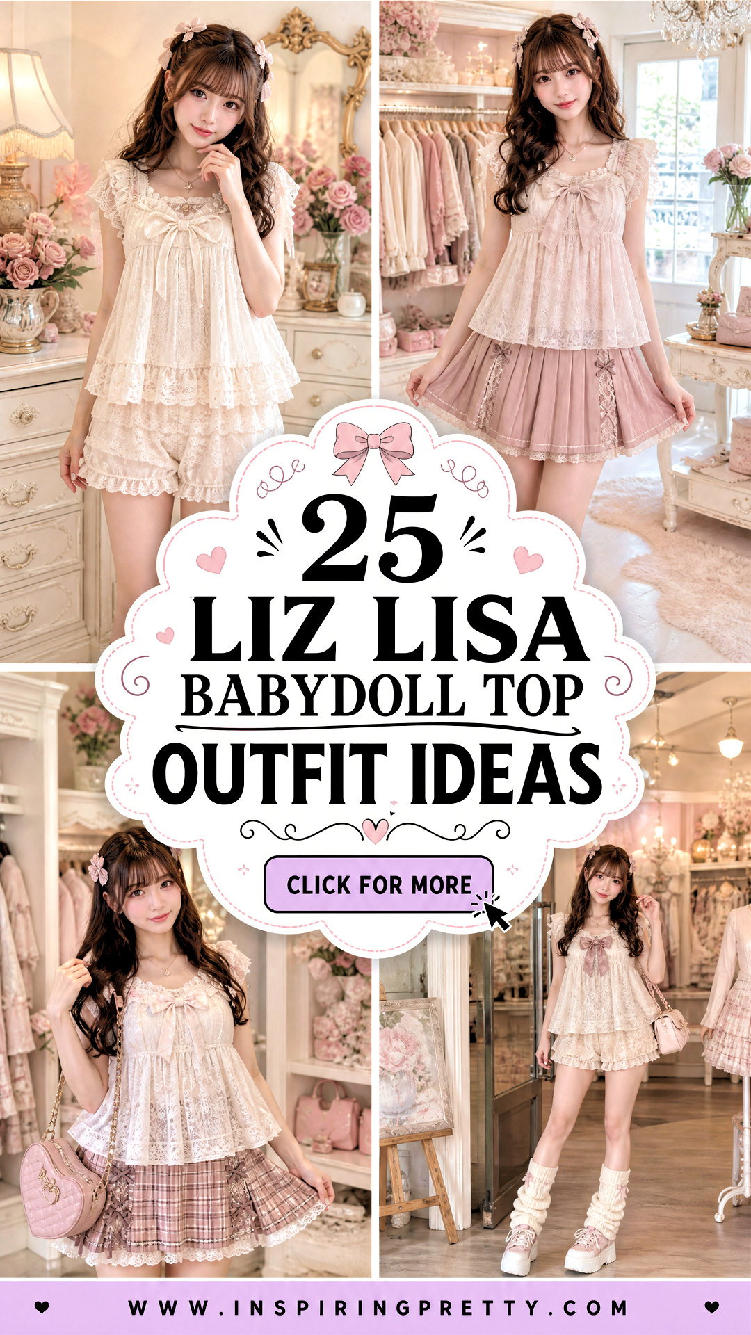25 Liz Lisa Babydoll Top Outfit Ideas for Romantic Style - 25 Liz Lisa Babydoll Top Outfit Ideas for Romantic Style