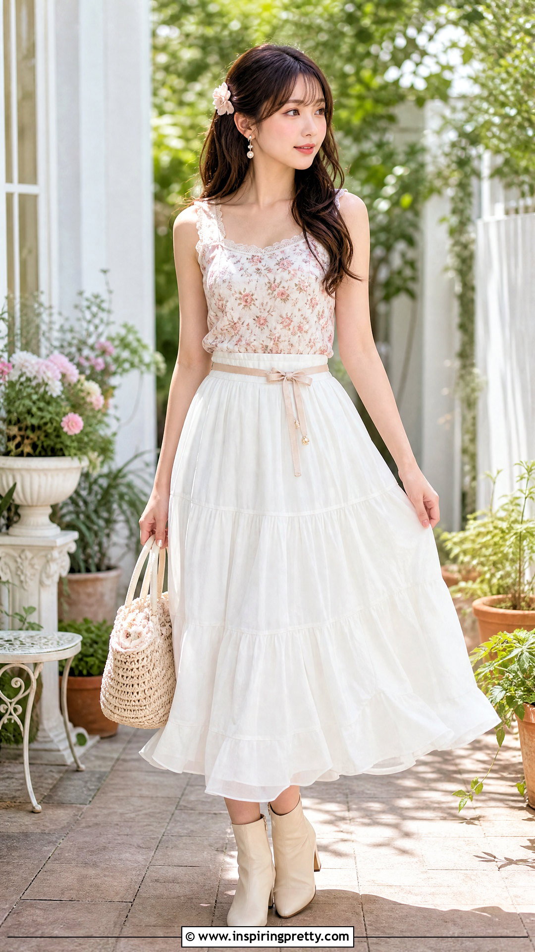 Liz Lisa Tank Top With White Tiered Skirt - 25 liz lisa tank top outfit ideas