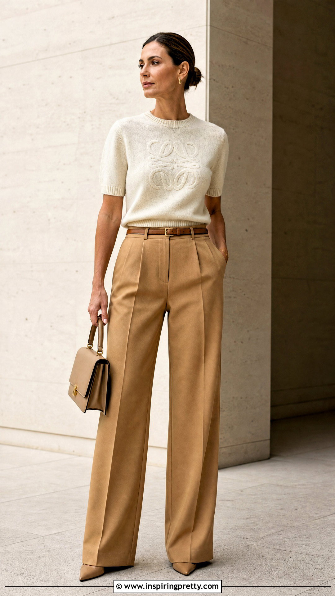 Loewe Knit Top With Full Length Trousers - 50 loewe top outfit ideas