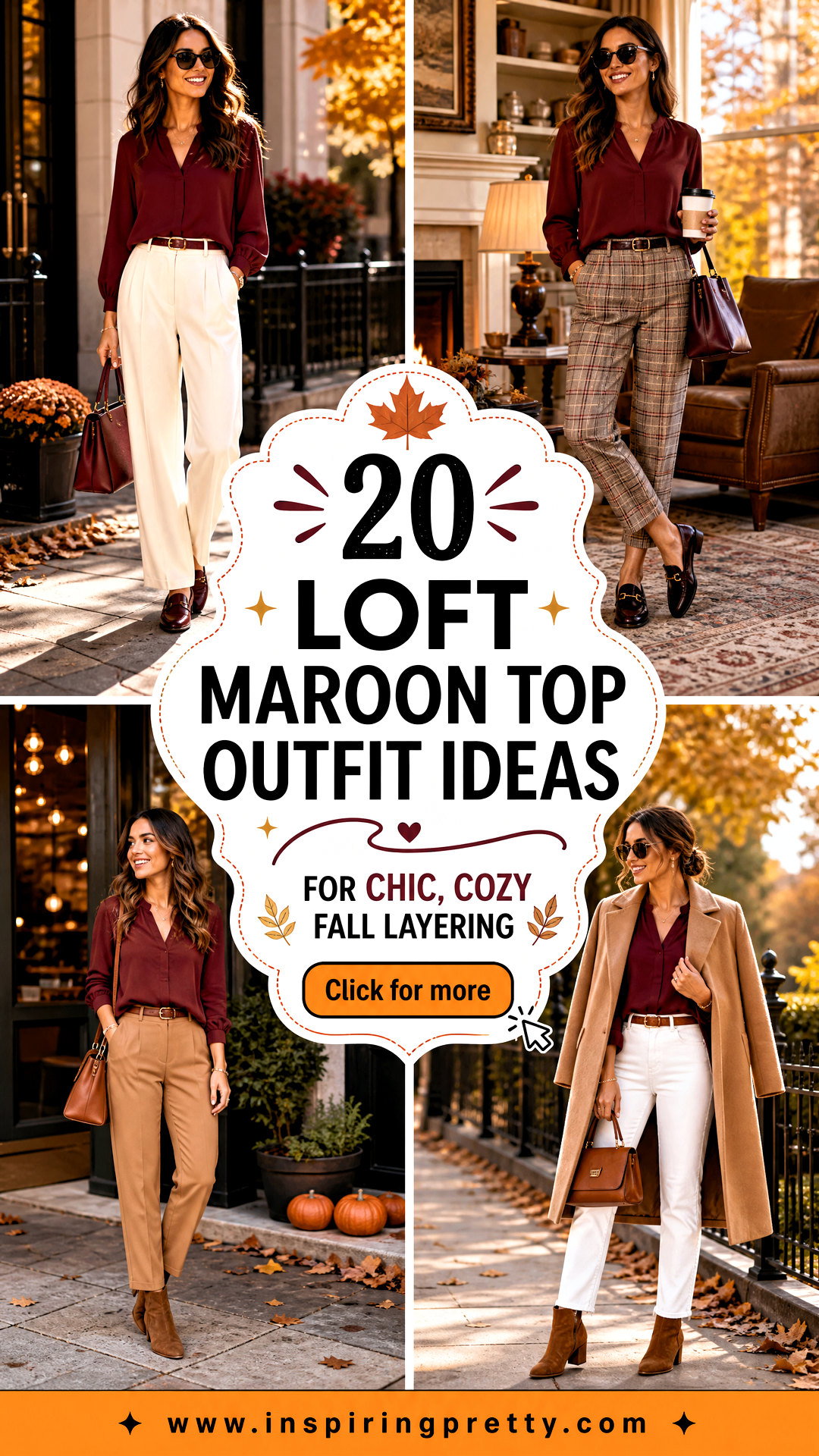 20 Loft Maroon Top Outfit Ideas for Chic Cozy Fall Layering - 20 Loft Maroon Top Outfit Ideas for Chic, Cozy Fall Layering