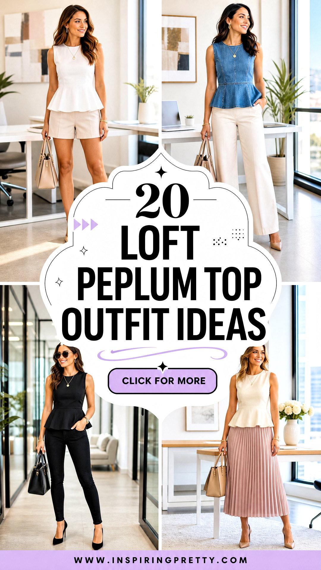 20 Loft Peplum Top Outfit Ideas for Flattering Work Looks - 20 Loft Peplum Top Outfit Ideas for Flattering Work Looks