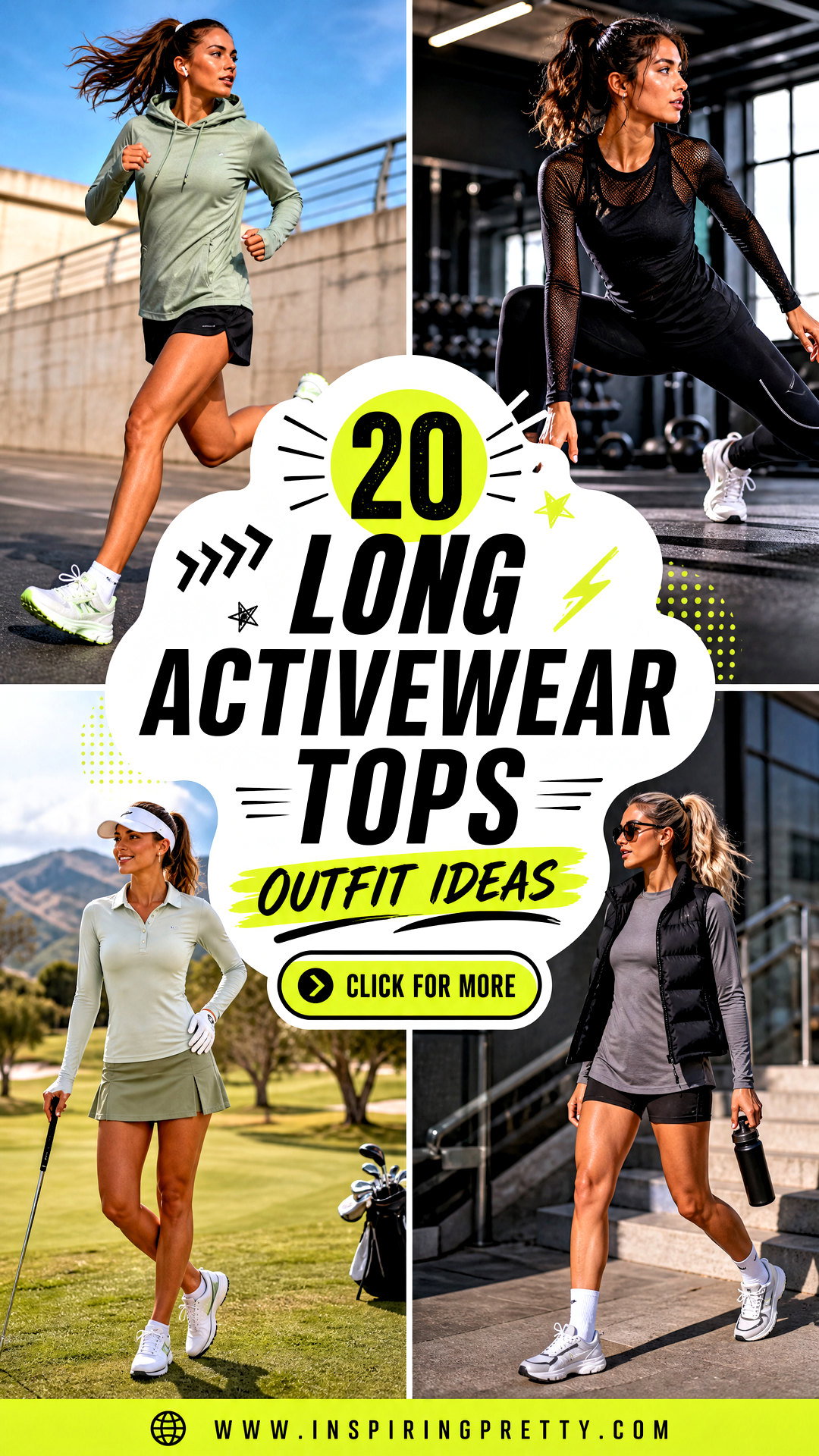20 Long Activewear Tops Outfit Ideas for Gym-to-Street Style - 20 Long Activewear Tops Outfit Ideas for Gym-to-Street Style