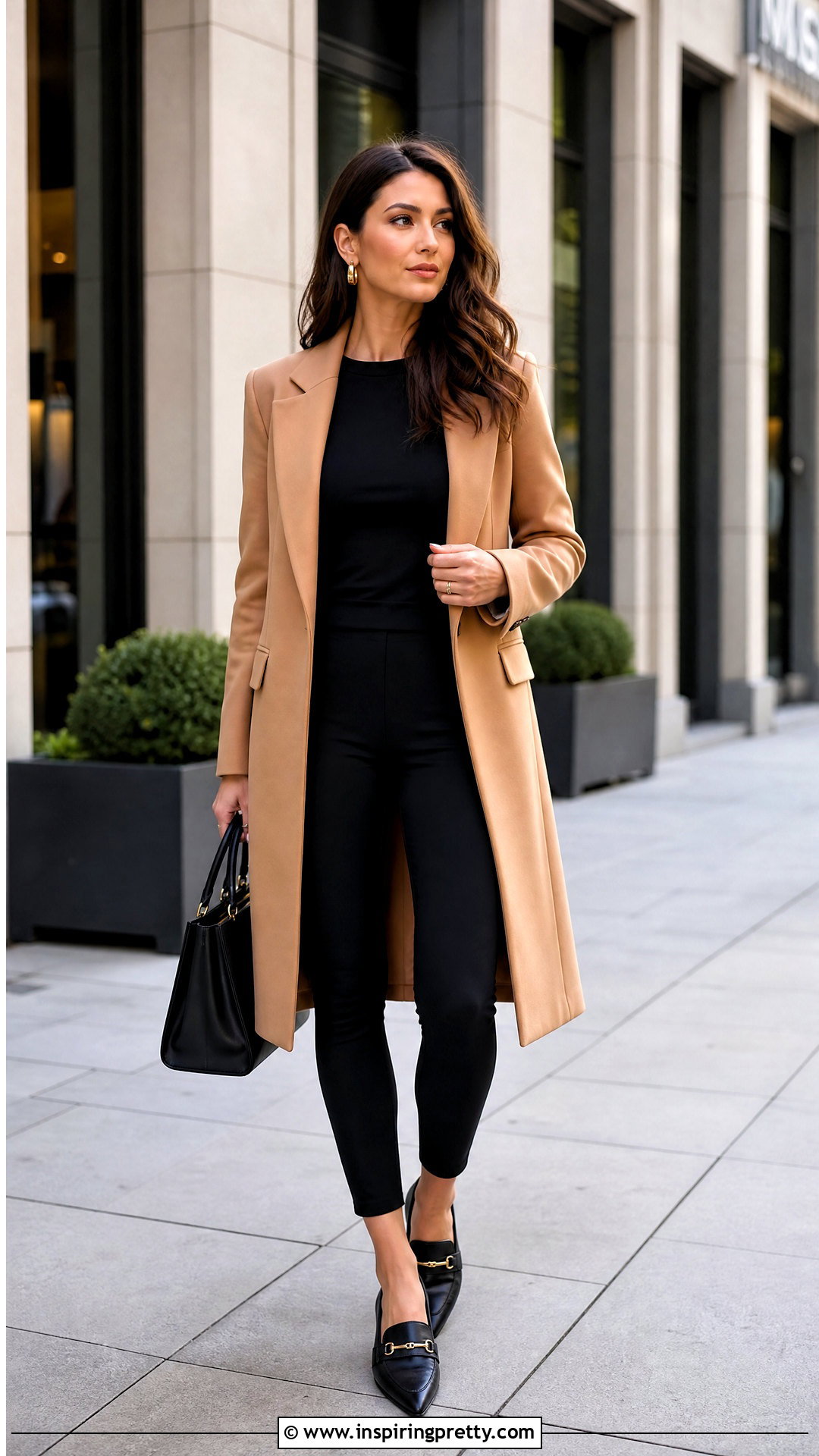 Long Blazer Top With Leggings - 50 long top outfit ideas