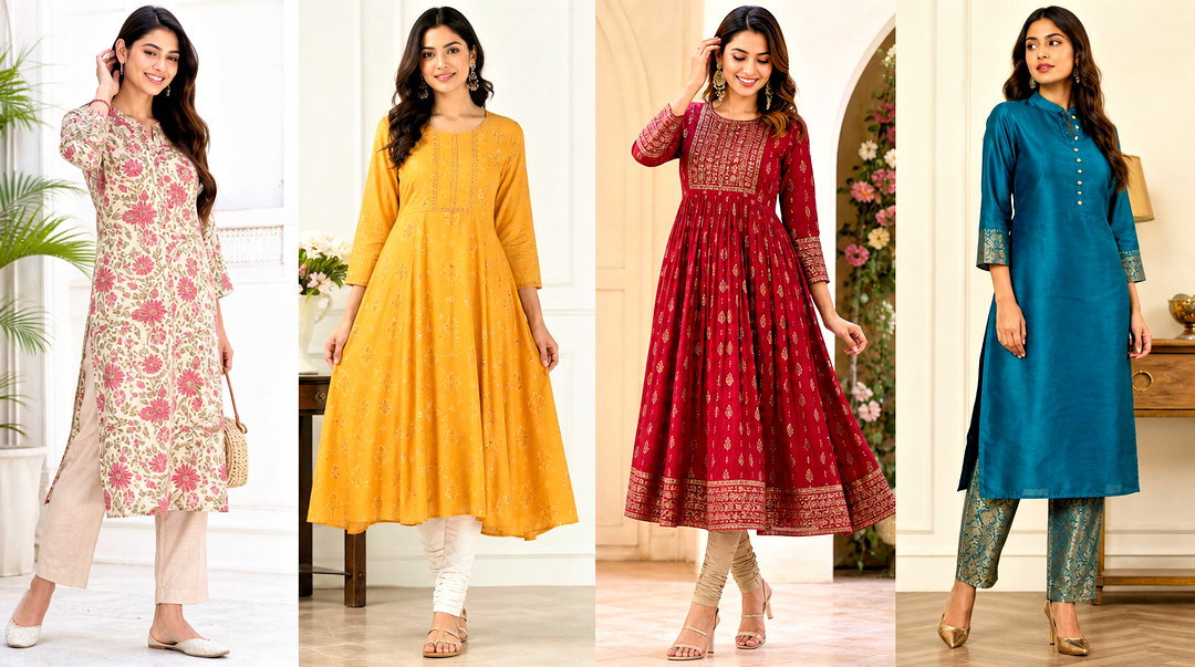 20 Long Kurtha Tops for Women: Chic, Elegant Everyday Picks