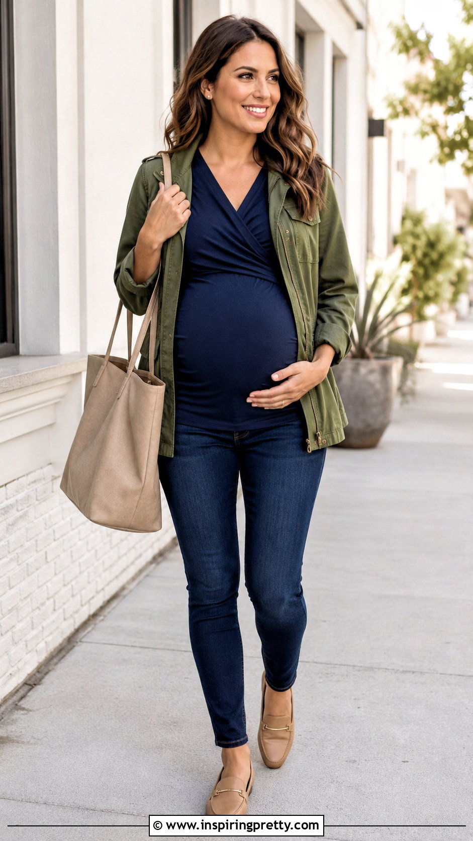 Long Maternity Nursing Top With Pull On Jeans - 20 long maternity tops outfit ideas