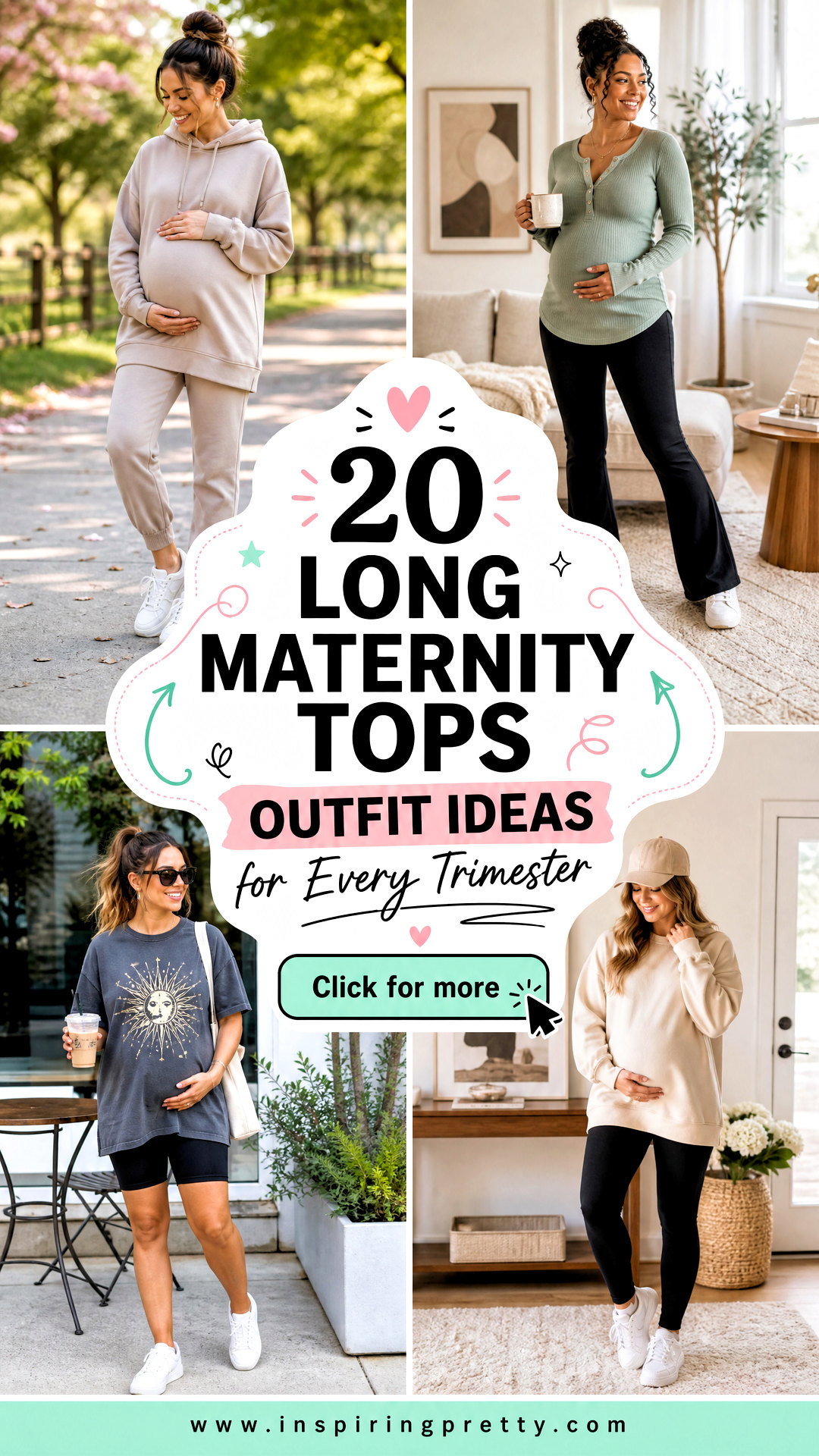 20 Long Maternity Tops Outfit Ideas for Every Trimester - 20 Long Maternity Tops Outfit Ideas for Every Trimester