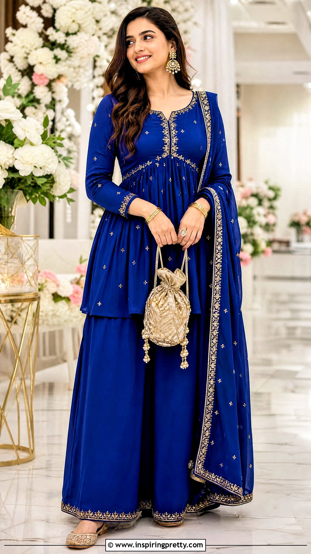 Long Peplum Kurti With Palazzo Pants - 50 peplum top with plazo outfit ideas