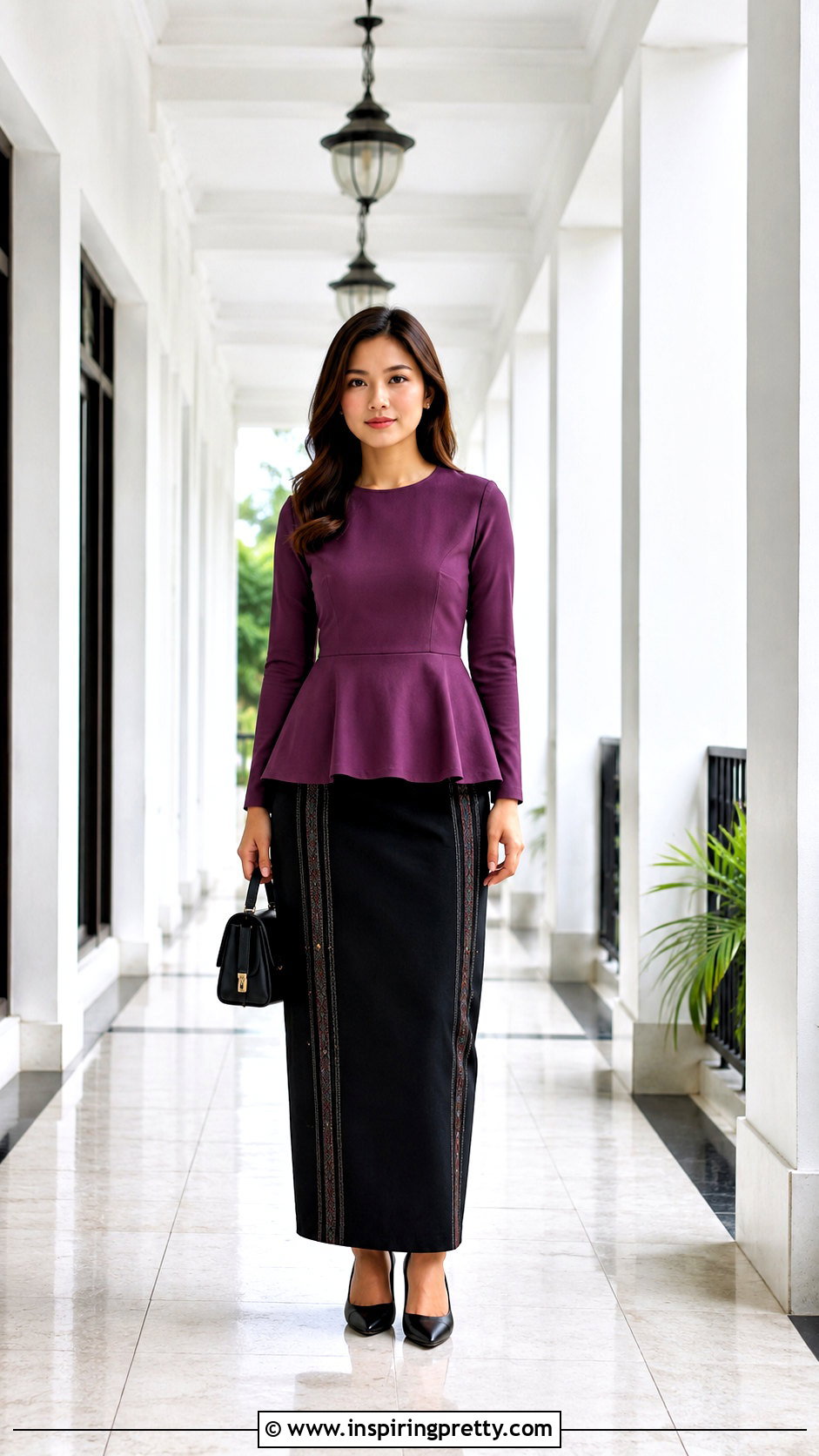 Long Peplum Mizo Sunday Top With Straight Puan - 50 Mizo Sunday Tops outfit ideas