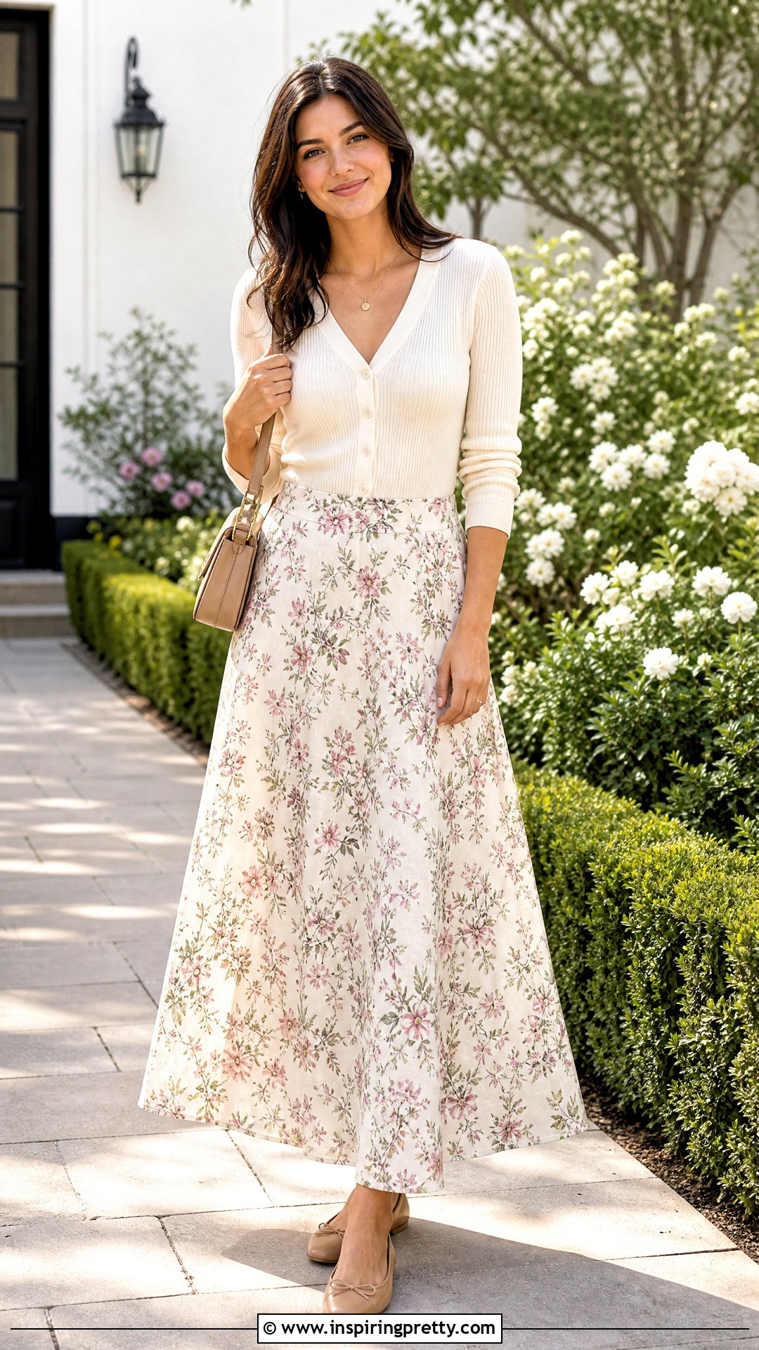 Long Skirt And Buttoned Cardigan Outfit - 50 long skirt and top casual outfits