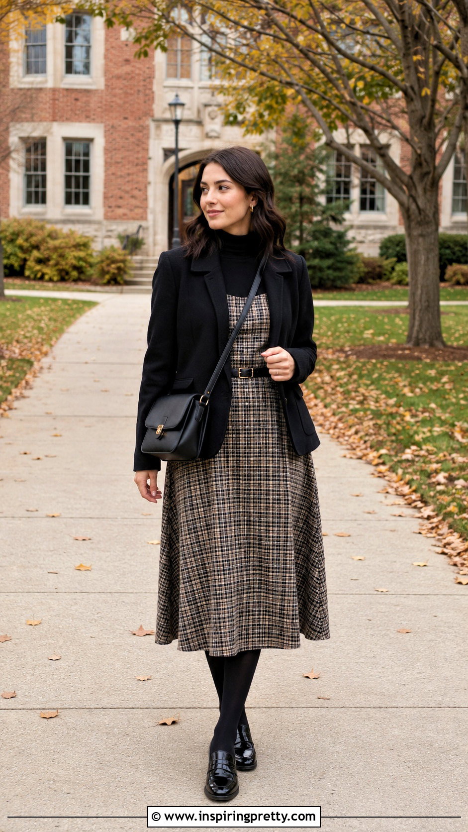 Long Sleeve Black Top Under A Sleeveless Dress - 50 long sleeve black top outfit ideas