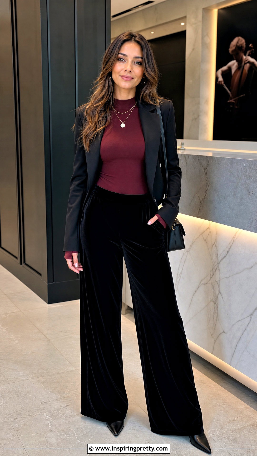 Long Sleeve Bodysuit With Black Velvet Pants - 20 Tops For Black Velvet Pants
